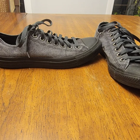 Men's Converse Chuck Taylor All Star Black Demin - Size 9 - Picture 2 of 4